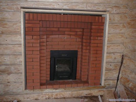 Кирпичная кладка в бане
